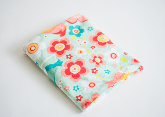 Spring in Bloom Silky Minky Blanket