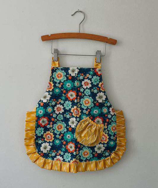Flower Power Ruffles Apron